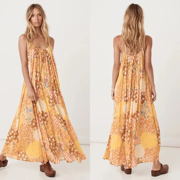 ✨SALE✨NWT Spell & The Gypsy Freda Strappy Maxi Dress Size Large - Picture 12 of 16